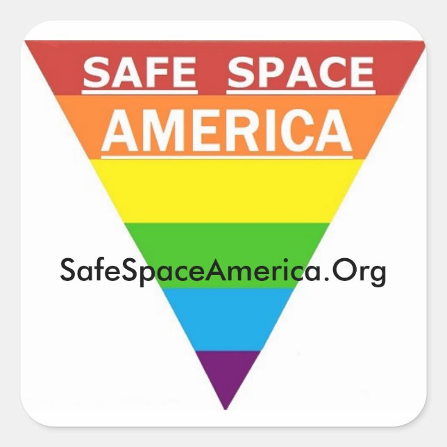 Carré Sticker Safe Space America (Devant)