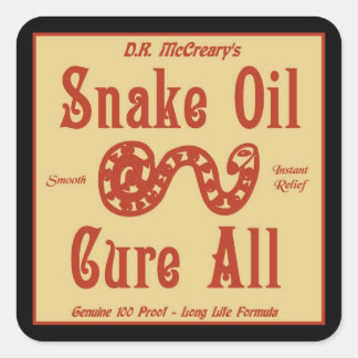 Carré Sticker "Snake Oil"
