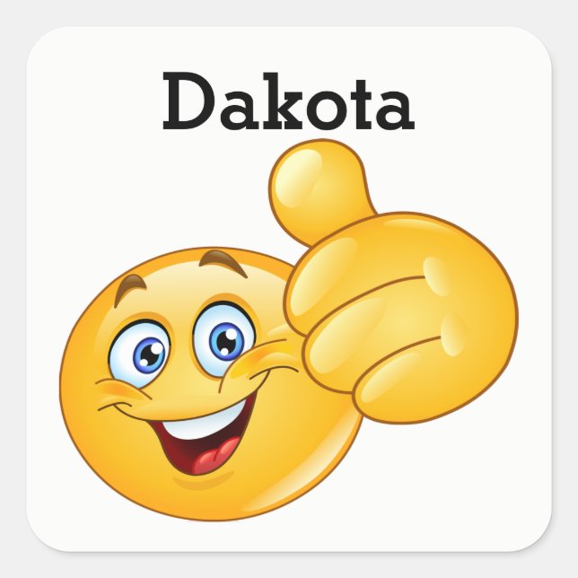 Carré Sticker souriant (Devant)