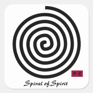 Carré Sticker Spiral of Spirit