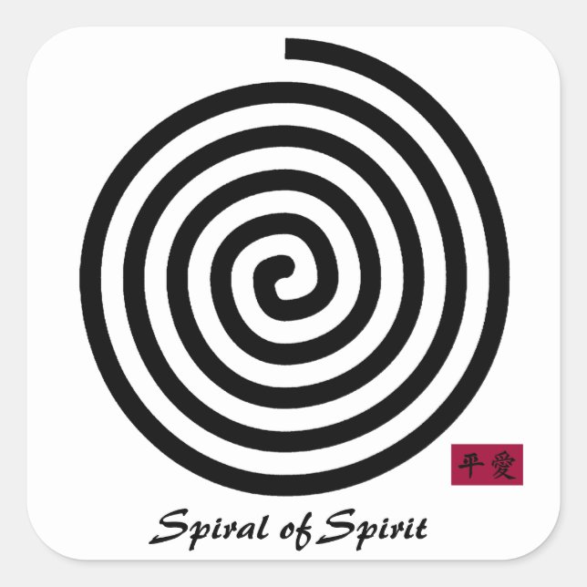 Carré Sticker Spiral of Spirit (Devant)