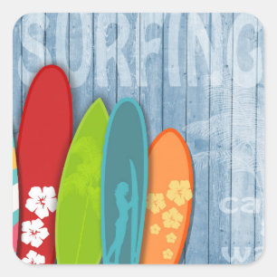 Carré Sticker Surfboards