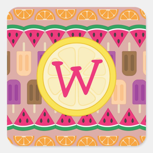 Carré Sticker Sweets Summer (Devant)