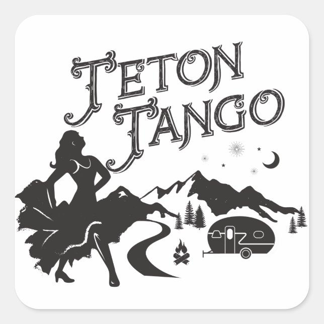 Carré Sticker Teton Tango (Devant)