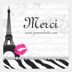 Carré Sticker Tour Eiffel Paris