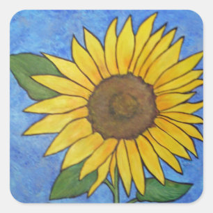 Carré Sticker tournesol