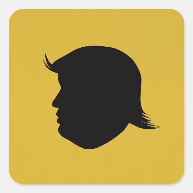 CARRÉ STICKER TRUMP SILHOUETTE (Devant)