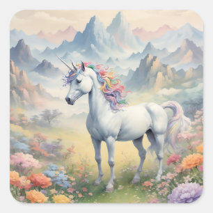 Carré Sticker Unicorn