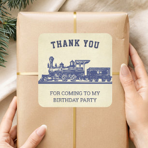 Carré Sticker vintage pour la partie Anniversaire de enf