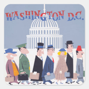 Carré Sticker Washington D.C.