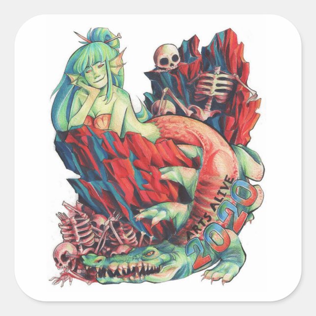 Carré Sticker WCHS Arts Alive 2020 (Devant)