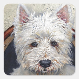 Carré Sticker West Highland Terrier