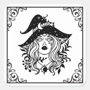 Carré Sticker Witchy Woman