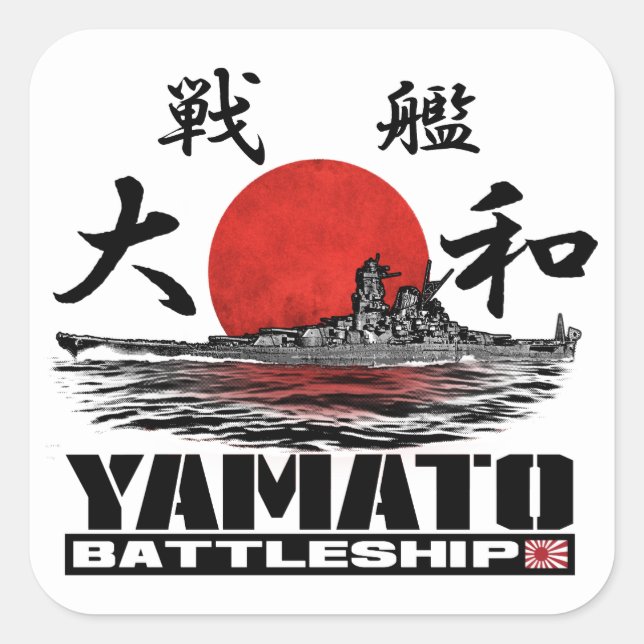 Carré Sticker Yamato Battleship (Devant)