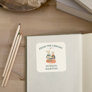 Carré Storybook Woodland Friends Book Plate Sticker