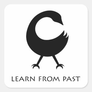 Carré Symbole Adinkra africain Sticker Sankofa