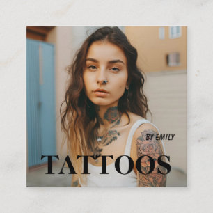 Carré Tatouages Artiste Carte de visite graphique