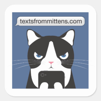 Carré Textes de Mittens Sticker