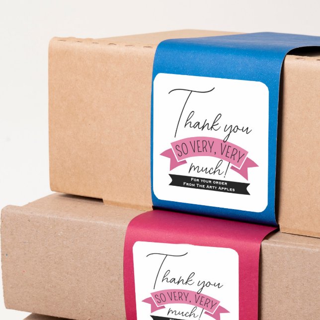 Carré Thank You Sticker – Small Business Branding (Créateur téléchargé)
