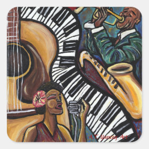 Carré Tout ce Sticker Jazz
