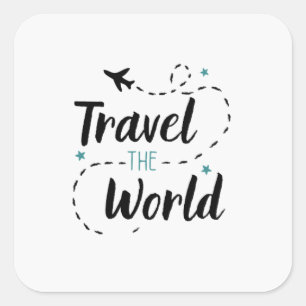 Carré Travel The World Sticker