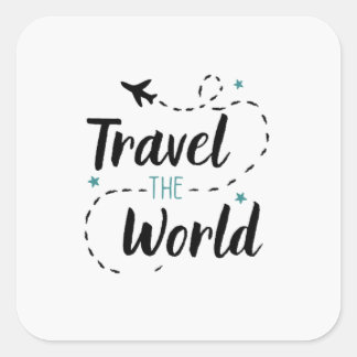 Carré Travel The World Sticker