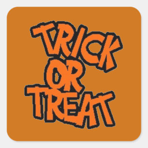 Carré Trick or Treat - Sticker d'Halloween