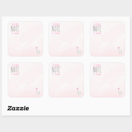 Carré Une petite note à Bébé Sticker Inside Book pour Bé