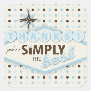 Carré Vegas Baby Boy TY Sticker