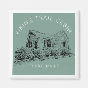 Carré Viking Trail Cabine Fridge Magnet