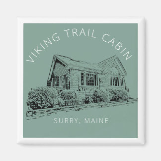 Carré Viking Trail Cabine Fridge Magnet