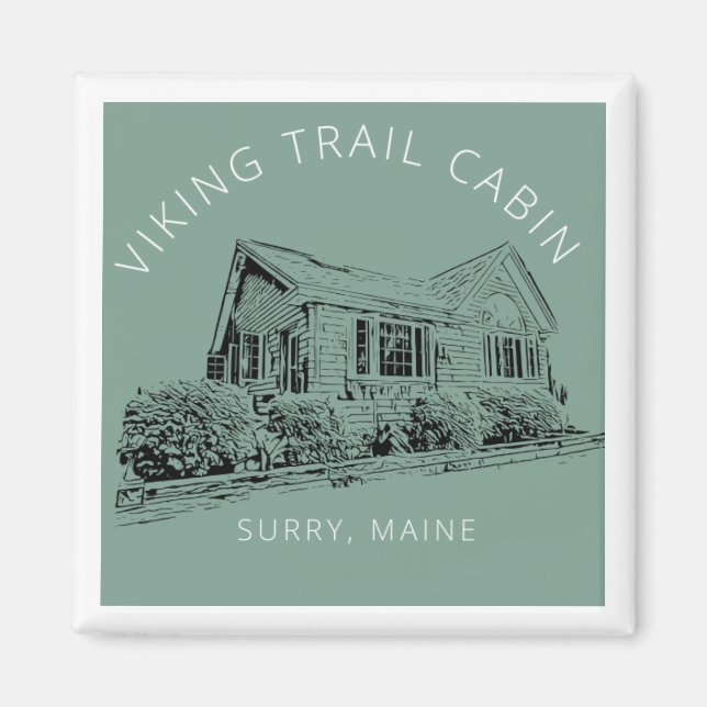 Carré Viking Trail Cabine Fridge Magnet (Devant)