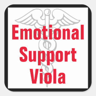 Carré Viola de support émotionnel - Sticker amusant