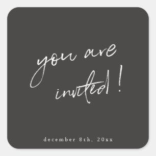 Carré Vous êtes Invité Sticker Holiday