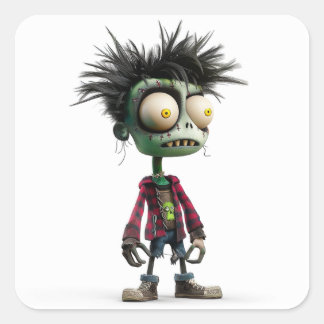 Carré Zombo Kid - Punk Undead Sticker