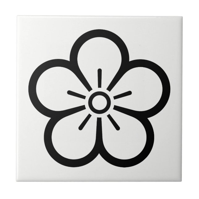 CARREAU 中陰梅の花 (Devant)