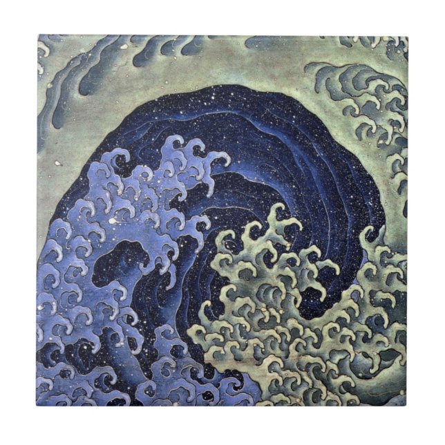 Carreau 北 斎 波 の, 北 Vague Hokusai, Hokusai, Ukiyoe, 斎 (Devant)