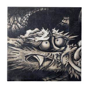 Carreau 雲 龍 図, 曾 我 白 Dragon avec Cloud, Sumi-e