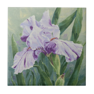 Carreau 0440 Iris pourpres