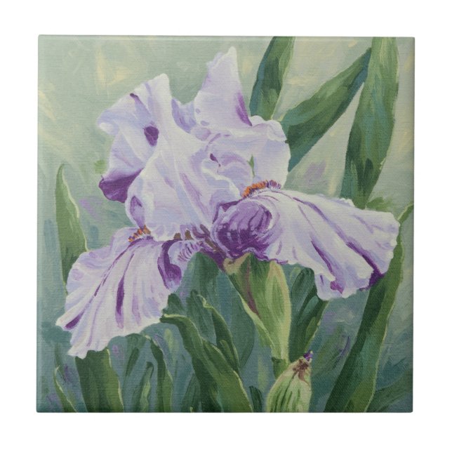 Carreau 0440 Iris pourpres (Devant)