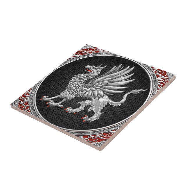 Carreau [100] Griffin d'argent sacré (Côté)