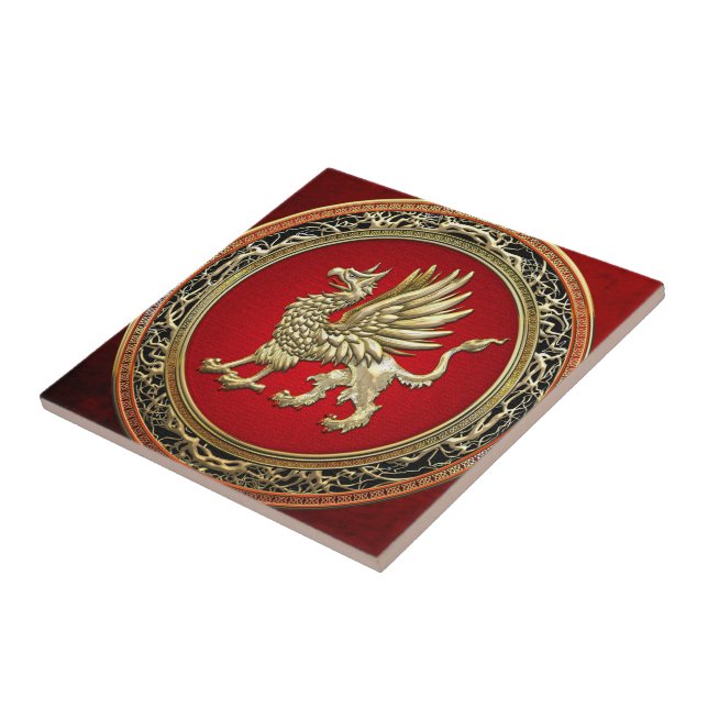 Carreau [100] Griffin d'or sacré (Côté)