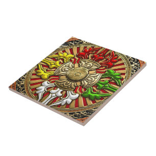 Carreau [100] Tibétain Double Dorje Mandala