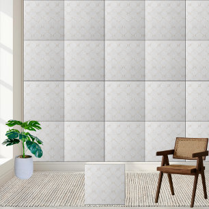 Carreau #10 Elégant Marbre blanc mosaïque carrelage en cér