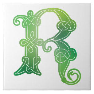 Carreau 16e siècle Celtic Knot Capitale décorative R