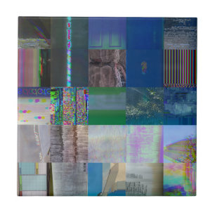 Carreau 1C9984DA Glitch Art Distorsion Numérique Vaporwave