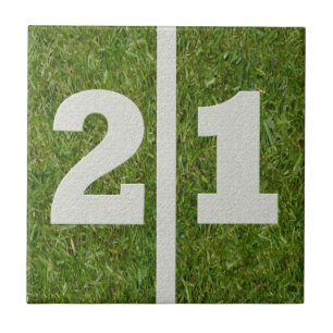 Carreau 21ème Tuile personnalisable du football