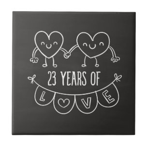 Carreau 23rd Anniversary Poison Chalk Hearts