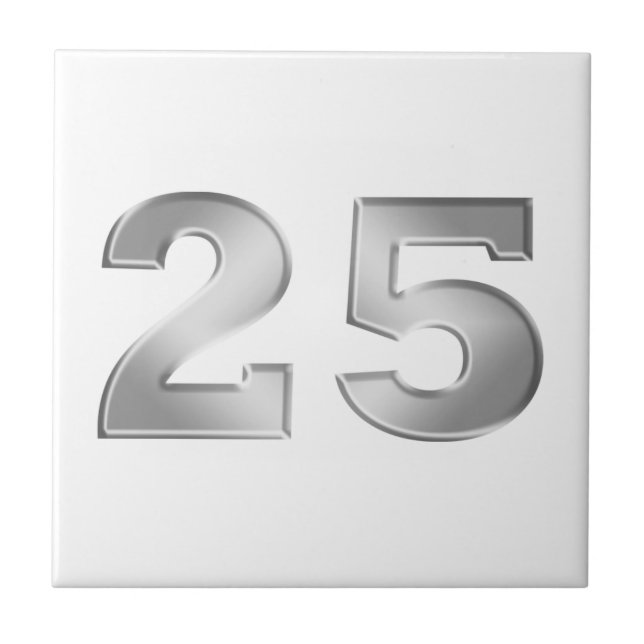 Carreau 25e anniversaire d'argent (Devant)