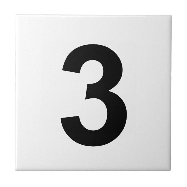Carreau 3 - numéro trois (Devant)